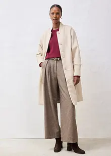 Giaccone in lana con finiture a maglia, bonprix Giaccone in lana con finiture a maglia, bonprix