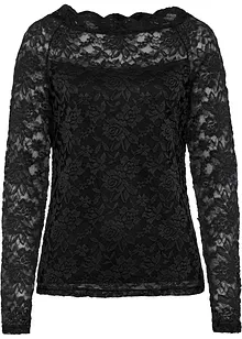Maglia in pizzo a maniche lunghe, bonprix Maglia in pizzo a maniche lunghe, bonprix
