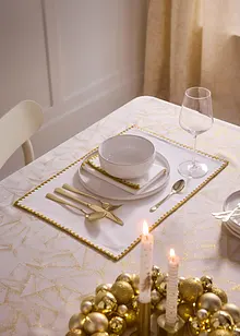 Tovagliette americane in cotone biologico con bordo lucido (pacco da 2), bonprix Tovagliette americane in cotone biologico con bordo lucido (pacco da 2), bonprix