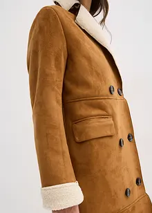 Cappotto in simil pelle con calda fodera in teddy, bonprix Cappotto in simil pelle con calda fodera in teddy, bonprix
