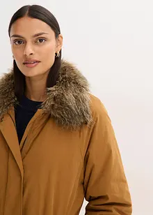 Trench imbottito con collo in pelliccia sintetica staccabile, bonprix Trench imbottito con collo in pelliccia sintetica staccabile, bonprix
