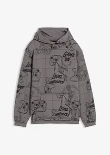 Felpa con cappuccio in misto cotone morbido, bonprix Felpa con cappuccio in misto cotone morbido, bonprix
