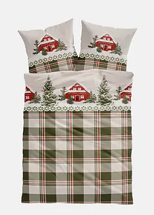Biancheria da letto a quadri con casette, bonprix Biancheria da letto a quadri con casette, bonprix