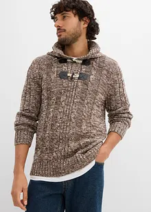 Maglione in filato grosso con cappuccio e cotone, bonprix Maglione in filato grosso con cappuccio e cotone, bonprix