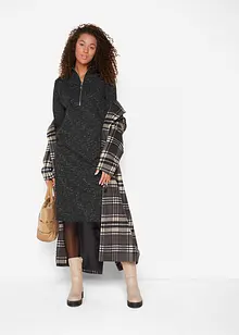 Abito in felpa con mezza zip, bonprix Abito in felpa con mezza zip, bonprix