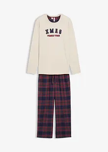 Pigiama con pantaloni in morbida flanella di cotone e sacchetto regalo, bonprix Pigiama con pantaloni in morbida flanella di cotone e sacchetto regalo, bonprix