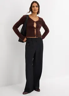 Cardigan in filato fine effetto piuma, bonprix Cardigan in filato fine effetto piuma, bonprix