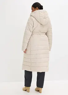 Cappotto trapuntato con inserto in simil lana e cintura da annodare, bonprix Cappotto trapuntato con inserto in simil lana e cintura da annodare, bonprix