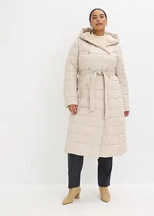 Cappotto trapuntato con inserto in simil lana e cintura da annodare, bonprix Cappotto trapuntato con inserto in simil lana e cintura da annodare, bonprix