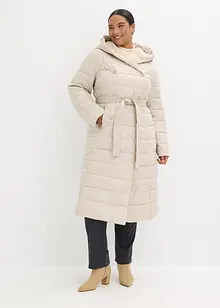 Cappotto trapuntato con inserto in simil lana e cintura da annodare, bonprix Cappotto trapuntato con inserto in simil lana e cintura da annodare, bonprix