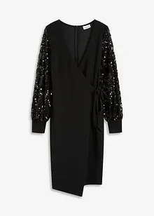 Abito midi con paillettes alle maniche, bonprix Abito midi con paillettes alle maniche, bonprix