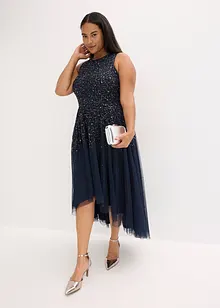 Abito asimmetrico con paillettes ricamate, bonprix Abito asimmetrico con paillettes ricamate, bonprix