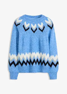 Maglione norvegese con righe glitterate, bonprix Maglione norvegese con righe glitterate, bonprix