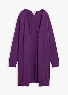 Cardigan lungo con bordi arrotolati, bonprix Cardigan lungo con bordi arrotolati, bonprix