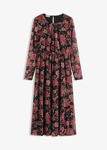 Abito midi in morbido mesh, bonprix Abito midi in morbido mesh, bonprix