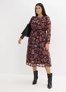 Abito midi in morbido mesh, bonprix Abito midi in morbido mesh, bonprix