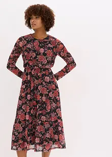 Abito midi in morbido mesh, bonprix Abito midi in morbido mesh, bonprix