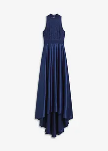 Abito lungo in satin lucido con pizzo, bonprix Abito lungo in satin lucido con pizzo, bonprix