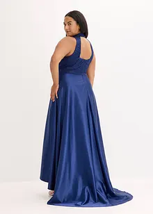 Abito lungo in satin lucido con pizzo, bonprix Abito lungo in satin lucido con pizzo, bonprix