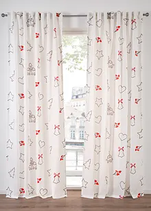 Tenda semitrasparente con fantasia natalizia (pacco da 1), bonprix Tenda semitrasparente con fantasia natalizia (pacco da 1), bonprix