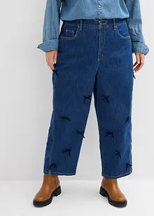Jeans barrel con girovita comodo, vita alta, bonprix Jeans barrel con girovita comodo, vita alta, bonprix
