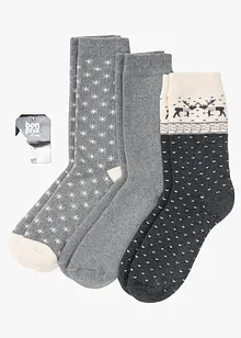 Calzini termici con cotone biologico (pacco da 3 paia), bonprix Calzini termici con cotone biologico (pacco da 3 paia), bonprix