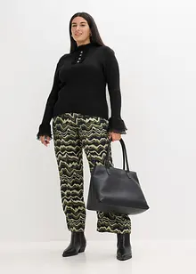 Pantaloni a palazzo in crêpe leggero di viscosa, bonprix Pantaloni a palazzo in crêpe leggero di viscosa, bonprix