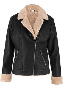 Giacca in similpelle foderata, bonprix Giacca in similpelle foderata, bonprix