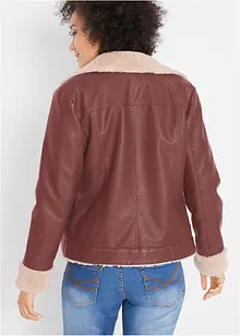 Giacca in similpelle foderata, bonprix Giacca in similpelle foderata, bonprix