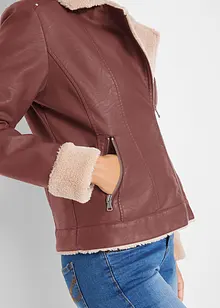 Giacca in similpelle foderata, bonprix Giacca in similpelle foderata, bonprix