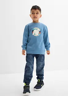 Jeans termici con elastico in vita e fodera in jersey, regular fit, bonprix Jeans termici con elastico in vita e fodera in jersey, regular fit, bonprix