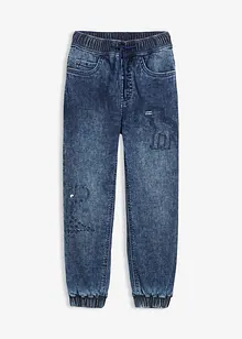 Jeans termici con elastico in vita e fodera in jersey, regular fit, bonprix Jeans termici con elastico in vita e fodera in jersey, regular fit, bonprix