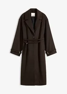 Cappotto con cintura e motivo a spina di pesce, bonprix Cappotto con cintura e motivo a spina di pesce, bonprix