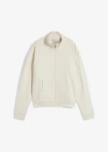 Felpa con zip in puro cotone biologico, bonprix Felpa con zip in puro cotone biologico, bonprix