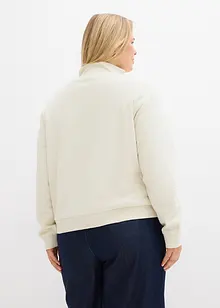 Felpa con zip in puro cotone biologico, bonprix Felpa con zip in puro cotone biologico, bonprix