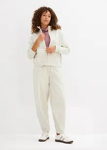 Felpa con zip in puro cotone biologico, bonprix Felpa con zip in puro cotone biologico, bonprix