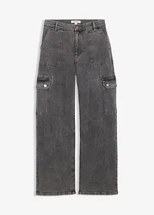 Jeans cargo a vita alta, bonprix Jeans cargo a vita alta, bonprix