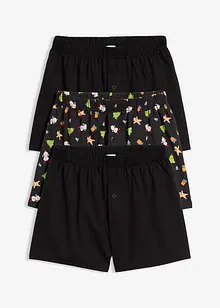 Boxer larghi in puro cotone (pacco da 3), bonprix Boxer larghi in puro cotone (pacco da 3), bonprix