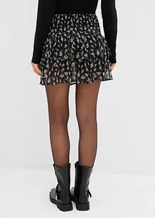 Gonna a balze in crinkle operato, bonprix Gonna a balze in crinkle operato, bonprix