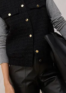 Blazer smanicato con percentuale di lana, bonprix Blazer smanicato con percentuale di lana, bonprix