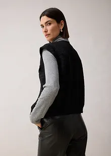 Blazer smanicato con percentuale di lana, bonprix Blazer smanicato con percentuale di lana, bonprix