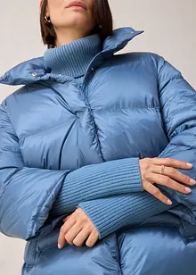 Piumino con piume riciclate e maniche di maglia, bonprix Piumino con piume riciclate e maniche di maglia, bonprix