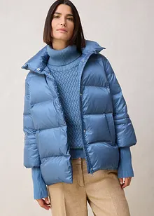 Piumino con piume riciclate e maniche di maglia, bonprix Piumino con piume riciclate e maniche di maglia, bonprix