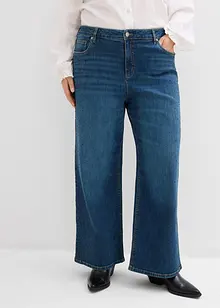 Jeans wide leg con strass, vita media, bonprix Jeans wide leg con strass, vita media, bonprix