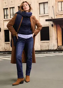 Jeans termici a gamba dritta con girovita comodo, vita media, bonprix Jeans termici a gamba dritta con girovita comodo, vita media, bonprix