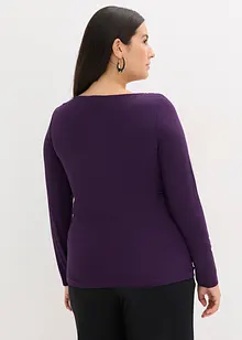 Maglia con inserto in mesh e pietruzze glitterate, bonprix Maglia con inserto in mesh e pietruzze glitterate, bonprix