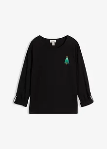 Maglia a maniche lunghe in puro cotone biologico, bonprix Maglia a maniche lunghe in puro cotone biologico, bonprix