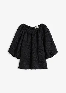 Blusa con motivo floreale operato, bonprix Blusa con motivo floreale operato, bonprix