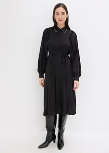 Abito midi con applicazione di perline, bonprix Abito midi con applicazione di perline, bonprix