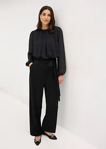 Tuta elegante con chiffon e glitter, bonprix Tuta elegante con chiffon e glitter, bonprix